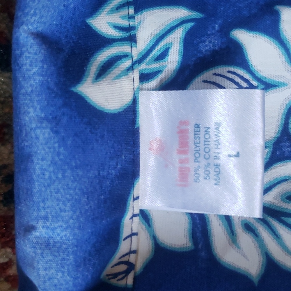 Blue Hawaiian Shirt Button up - Picture 2 of 4